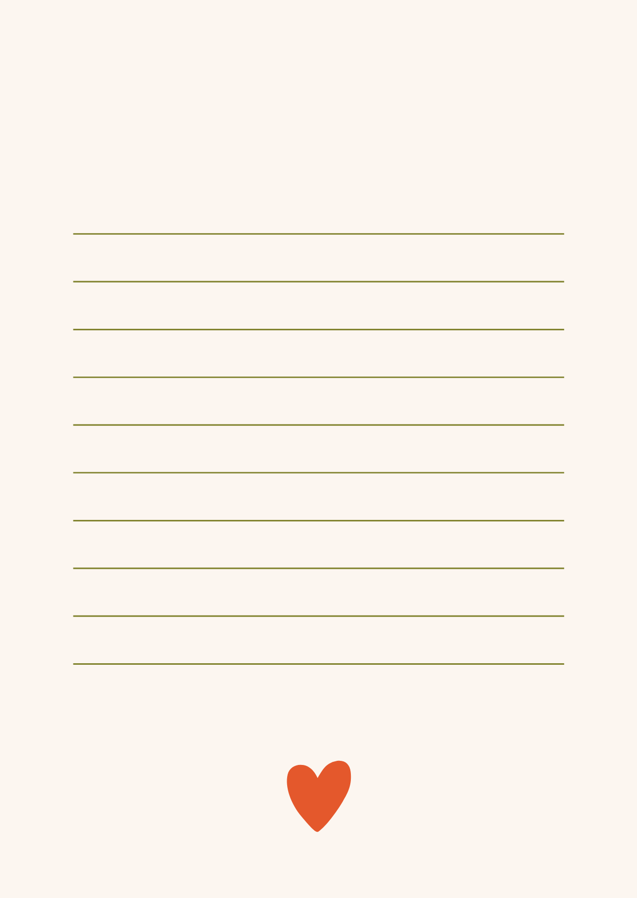 Lot de 6 Cartes de Remerciement à Imprimer - Maîtresse, Maître, ATSEM, Nounou (PDF) - Coeur